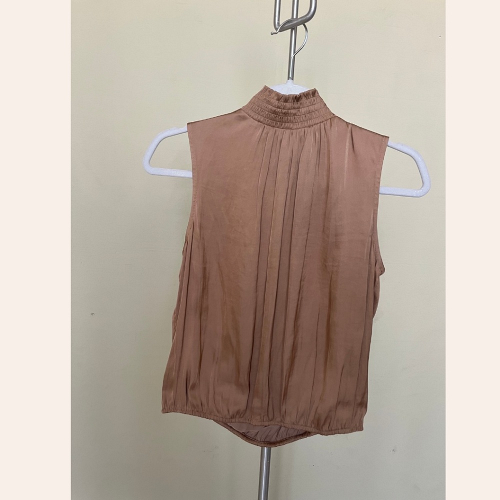 Express – Sleeveless Blouse (Size S, Color Tan)